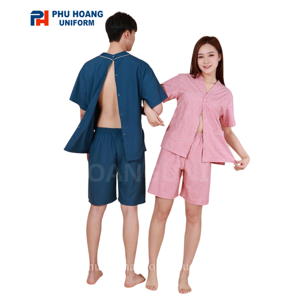 Bộ đồ spa dành cho khách thoải mái nâng tầm trải nghiệm chăm sóc tại Phú Hoàng Uniform