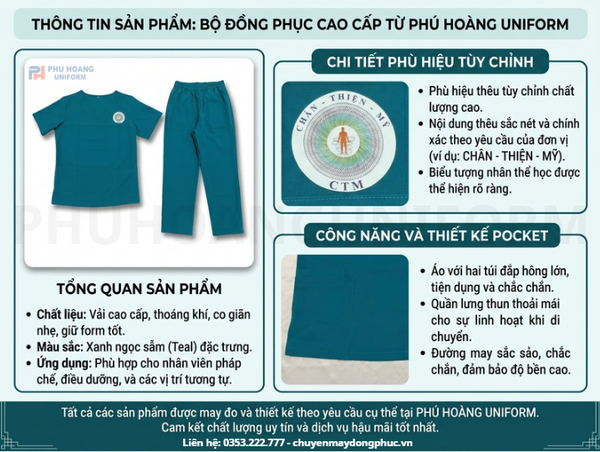 In/Thêu Logo Scrubs Y Tế