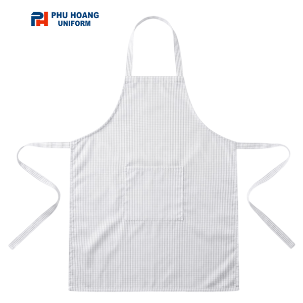 Cận cảnh tạp dề chống tĩnh điện