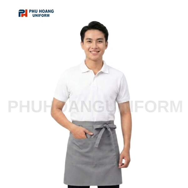 Tạp dề cột ngang 40 cm - Xám xi măng