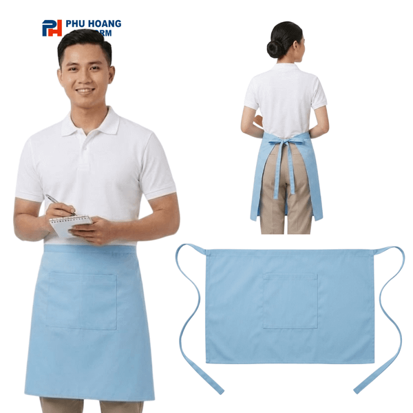 TẠP DỀ NGẮN 40CM - XANH DƯƠNG NHẠT
