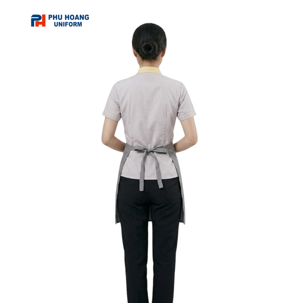 Tạp dề yếm xám bạc