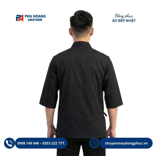 Áo Bếp Nhật In Thêu Logo Theo Yêu Cầu
