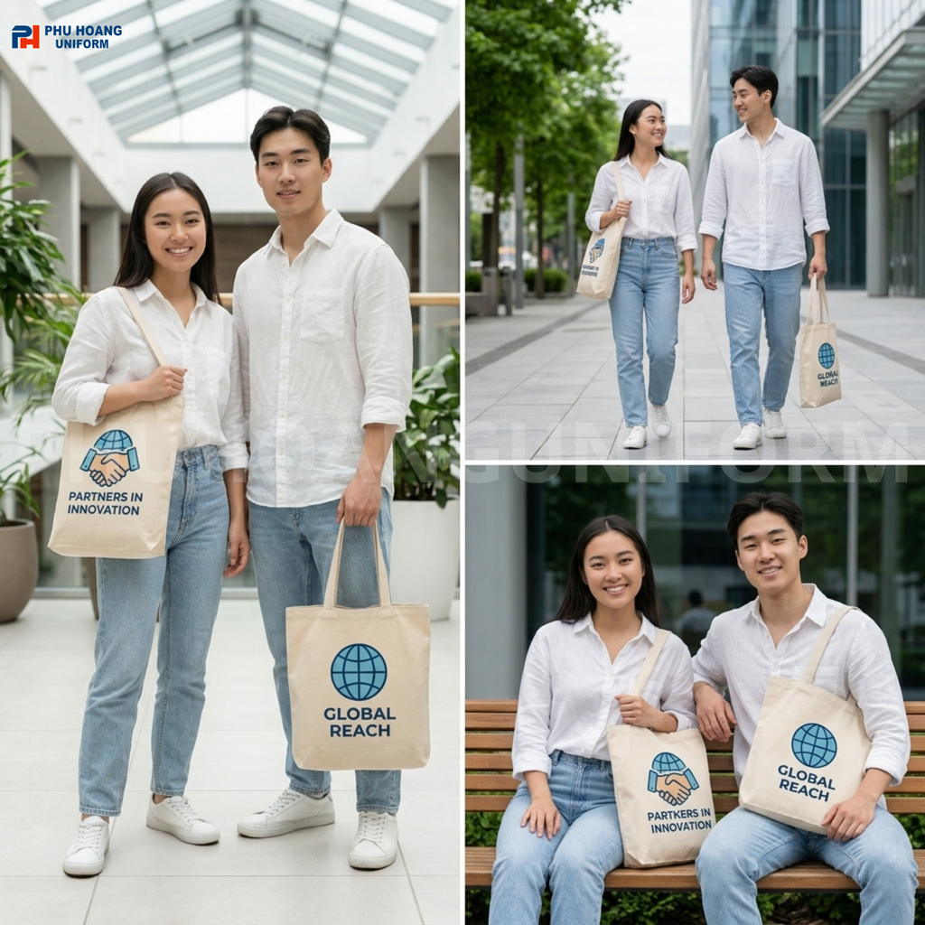 Túi Vải Bố Quà Tặng Doanh Nghiệp – Chọn Mẫu & Đặt May