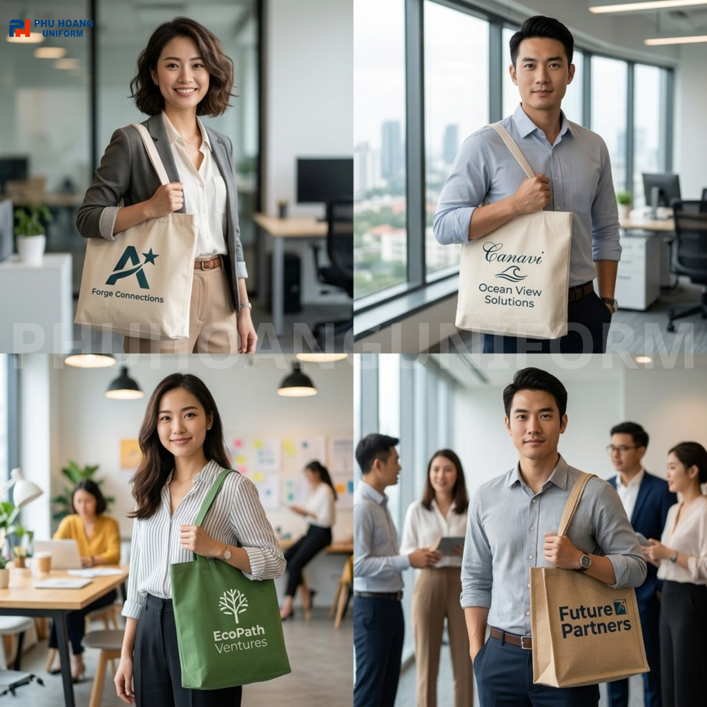 Túi Vải Bố Quà Tặng Doanh Nghiệp – Chọn Mẫu & Đặt May