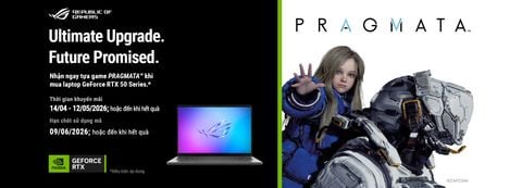 CTKM: Mua laptop ASUS ROG & TUF trang bị GEFORCE RTX 50 Series - Nhận ngay tựa game PRAGMATA™