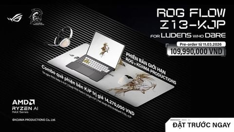 Đặt trước ROG Flow Z13-KJP 2026: Nhận bộ quà giới hạn 14 triệu đồng