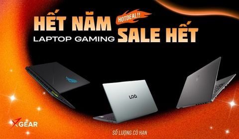 Hết năm sale hết laptop gaming: Laptop giảm 30% lên đến 5 triệu đồng, bộ quà tặng 500k, cùng nhiều voucher khác