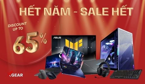 Hết năm sale hết: Ưu đãi cho laptop, PC, màn hình, gear lên đến 65%, voucher và nhiều quà tặng hấp dẫn