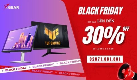Hot sale Black Friday 2025 màn hình gaming, đồ họa giảm đến 30%