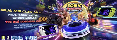 Mua MSI CLAW A8 BZ2EM Tặng Kèm Game Sonic Racing CrossWorlds - Cơ Hội Vàng Cho Gamer Việt 2025