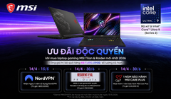 CTKM khi mua MSI Raider & Titan 2026 nhận ngay bộ quà 7.600.000 đồng