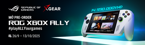 Pre-order ROG Xbox Ally RC73YA-NH002W - Gaming handheld chính hãng giá 14,99 triệu từ ASUS ROG Việt Nam