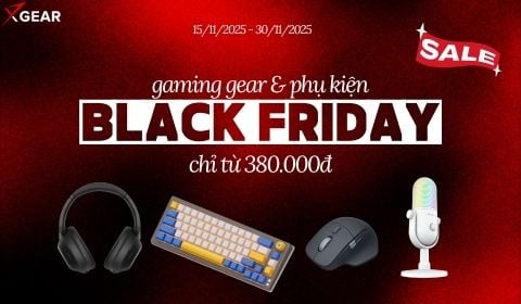 Sale gaming gear Black Friday 2025: Chuột, bàn phím, tai nghe, phụ kiện chỉ từ 380K