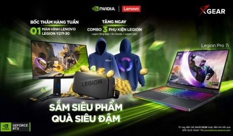Sắm siêu phẩm quà siêu đậm cùng Lenovo Legion