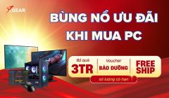 Xgear bùng nổ ưu đãi: Tặng màn hình Gaming và bộ quà tặng trị giá 3 triệu đồng khi mua PC