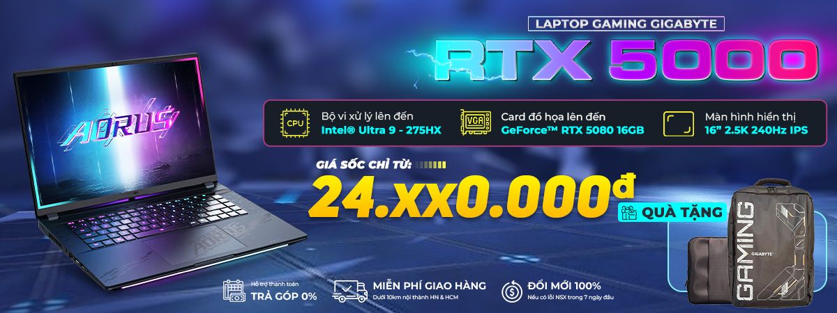 Laptop Gigabyte RTX 5000 Series