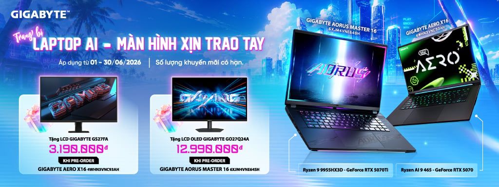 Laptop Gigabyte RTX 5000 Series