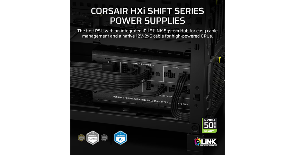 nguon may tinh corsair hx1000i shift 1000w 80 plus platinum cp 9020265 na kết nối dây