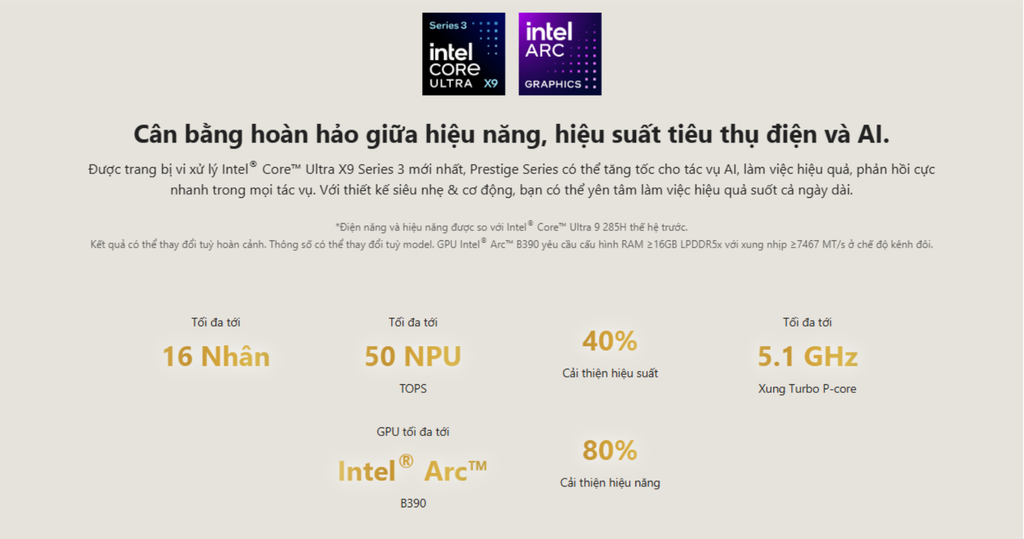 laptop msi prestige 14 flip ai vincent van gogh edition starry night over the rhone 260vn hiệu năng