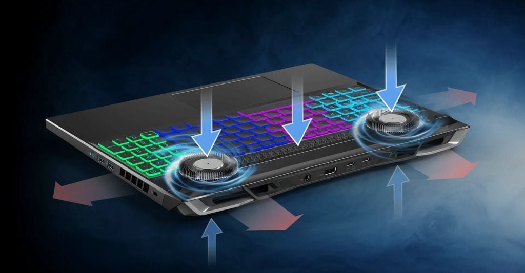 công nghệ tản nhiệt trên laptop acer nitro