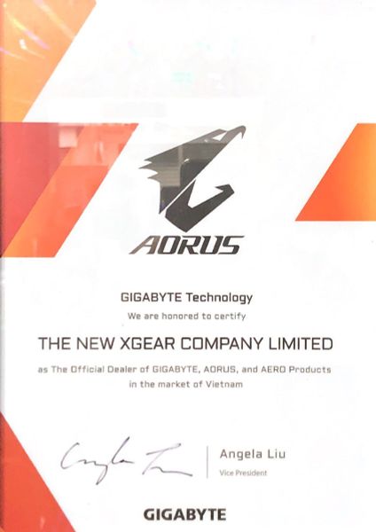 Chứng nhận Đối tác Ủy quyền của Gigabyte (Gigabyte Authorized Partner Certificate) với Xgear