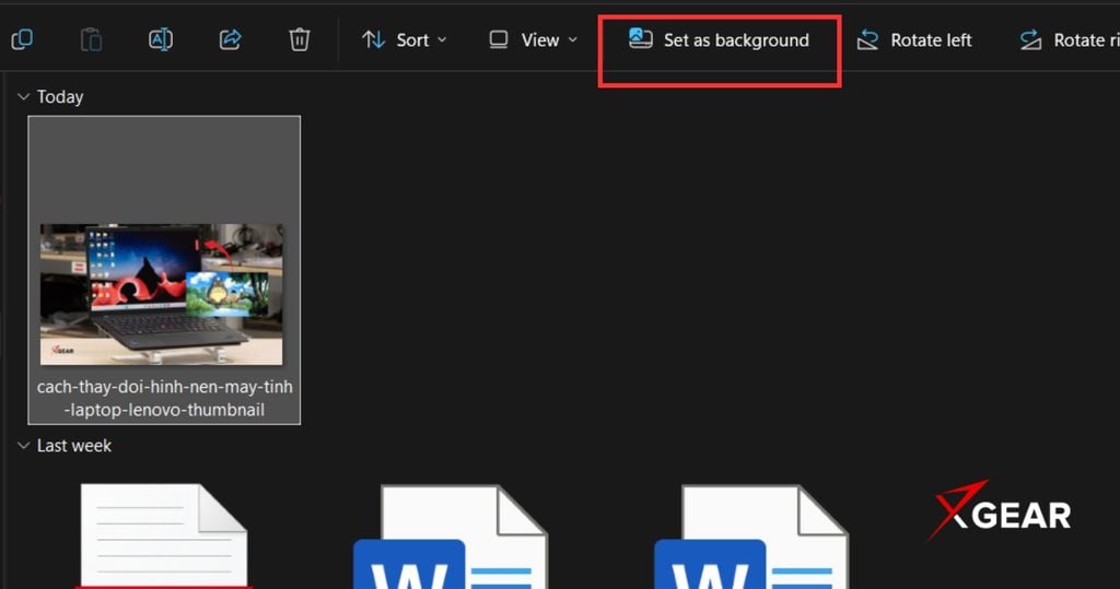 Đổi hình nền máy tính Lenovo bằng file ảnh có sẵn trong máy