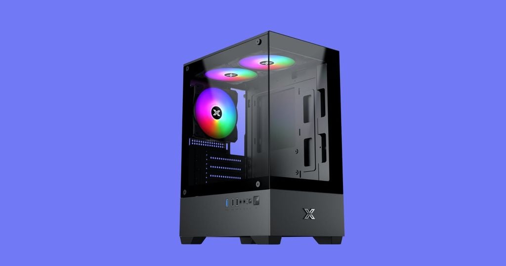 Case máy tính Xigmatek View II 3F ATX Black (EN46247) tản nhiệt hiệu quả mát mẻ