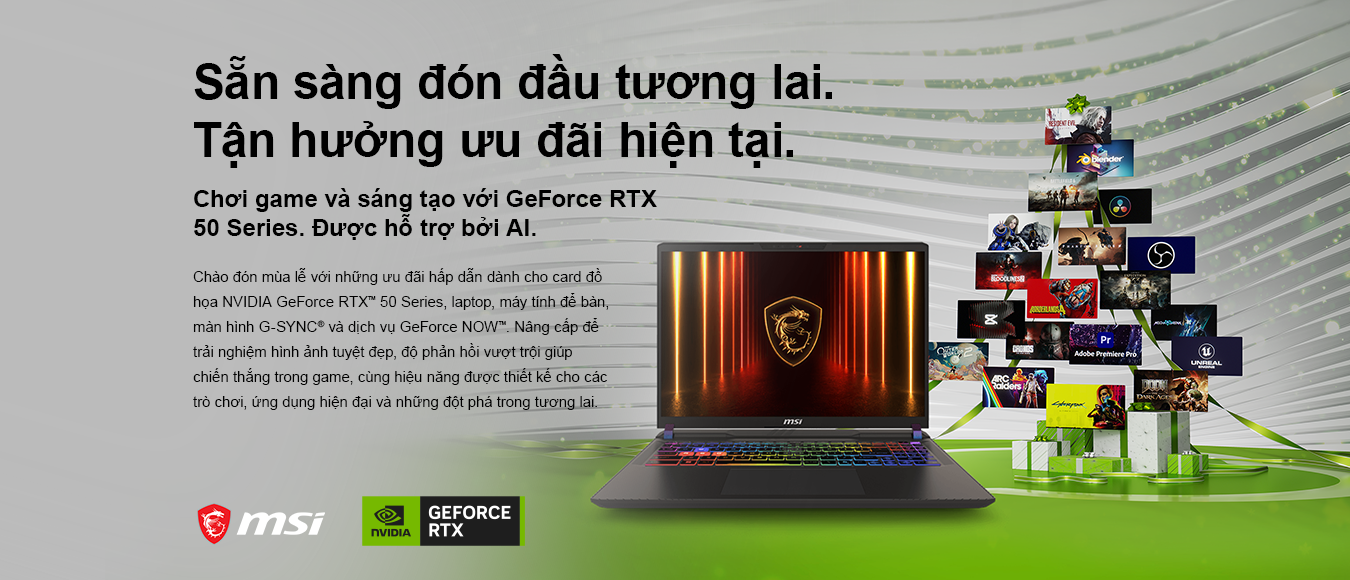Chơi Game và Sáng Tạo với GeForce RTX 50 Series
