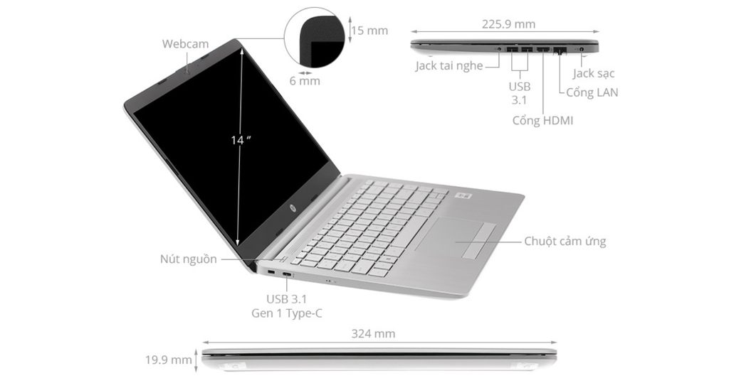 ảnh đo kích thước máy laptop