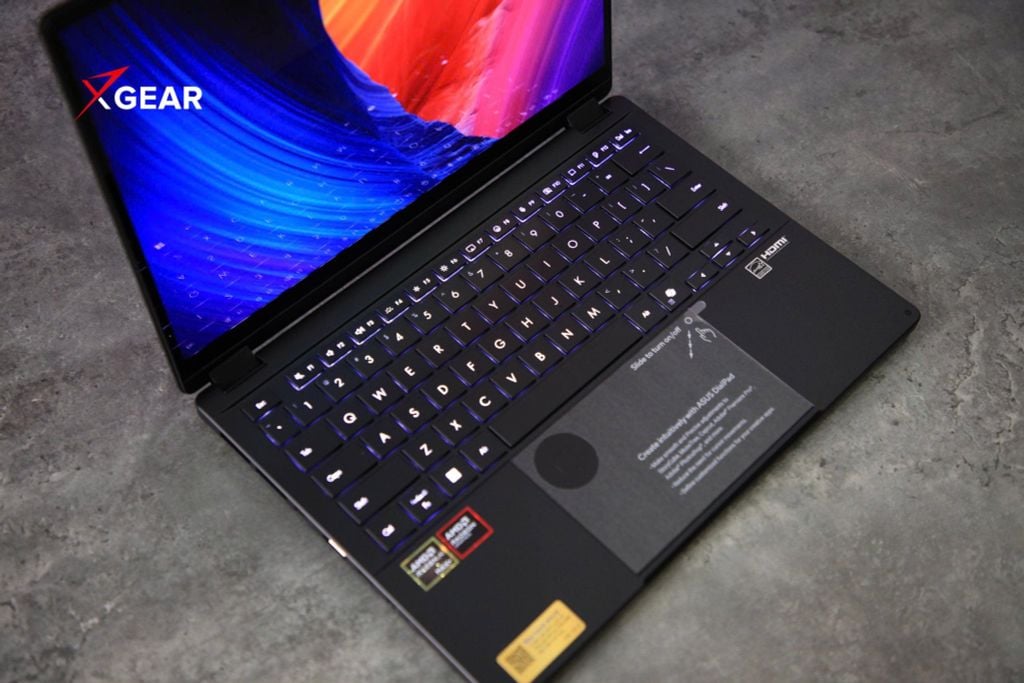 laptop asus proart px13 hn7306ea lx050w bàn phím