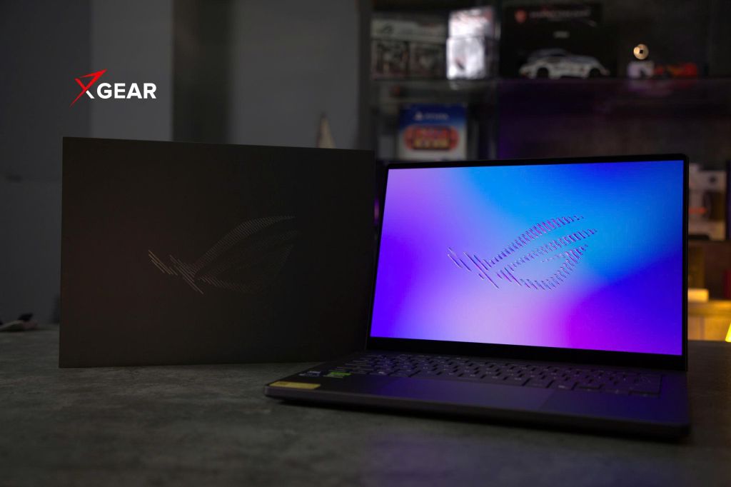 laptop asus rog zephyrus g14 gu405aw sy029w cùng hộp