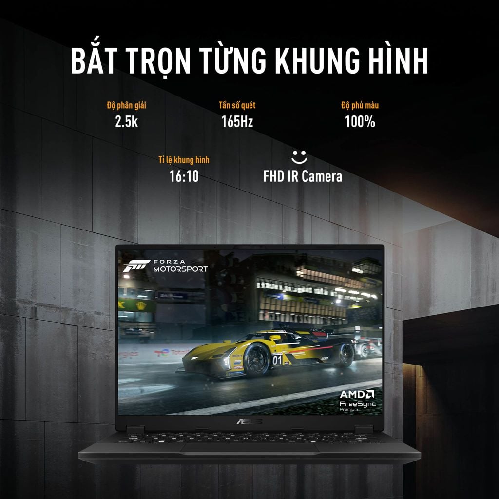 ASUS TUF A14 FA401EA-RG034W màn hình 2.5K sắc nét với kích thước gọn nhẹ 14 inch