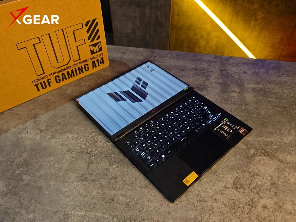 laptop ASUS TUF Gaming A14 FA401GM-RG013W trọng lượng nhẹ thiết kế di động