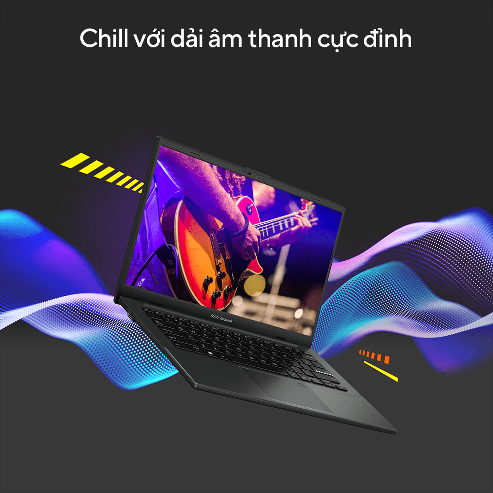 ASUS VivoBook Go 14 E1404FA-NK177W công nghệ âm thanh sống động nhờ SonicMaster