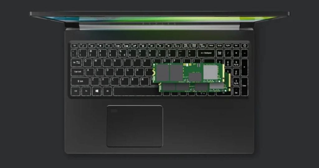 Laptop Gaming Acer Aspire 7 A715 59G 57TU nâng cấp ram lên đến 64GB