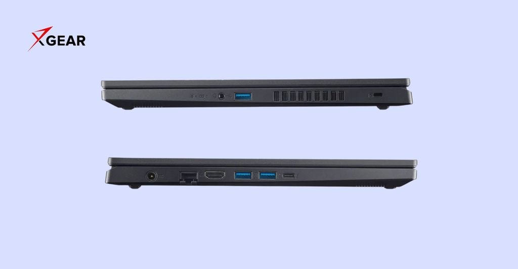 cổng kết nối bên phải và bên trái của Acer Nitro V 15 ProPanel ANV15-51-534U