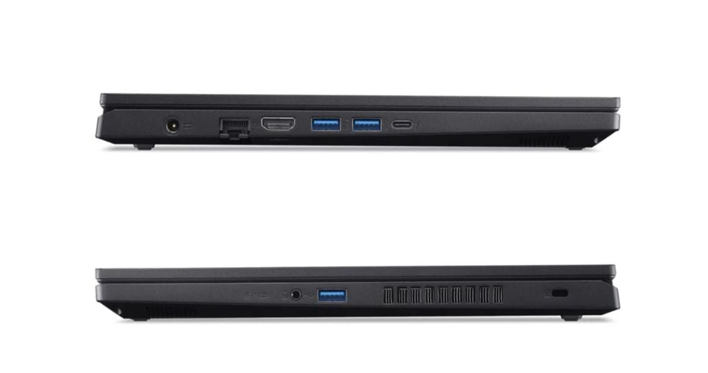 laptop gaming acer nitro v propanel anv15 42 r0qm cổng kết nối