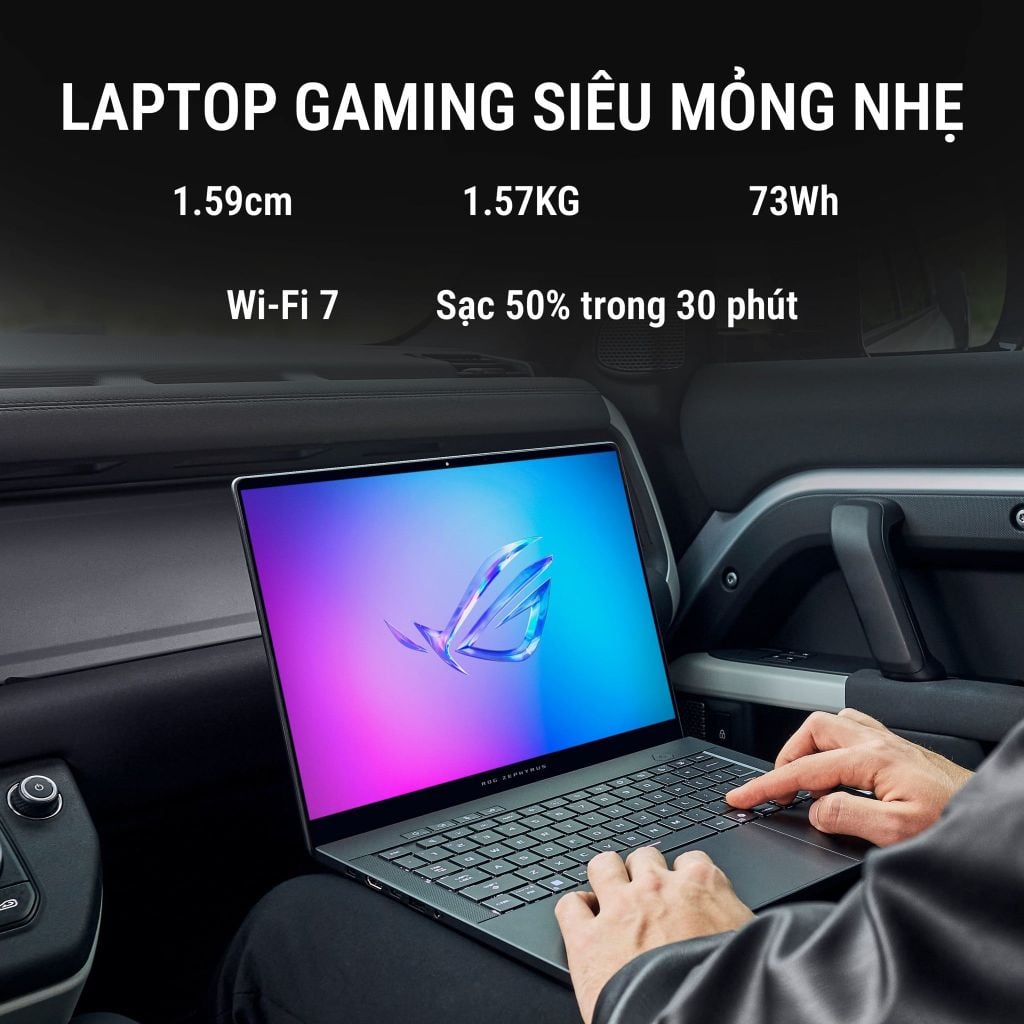 ASUS ROG Zephyrus G14 GA403WP-QS045WS thiết kế nhẹ, pin dùng lâu thoải mái mang theo bên người