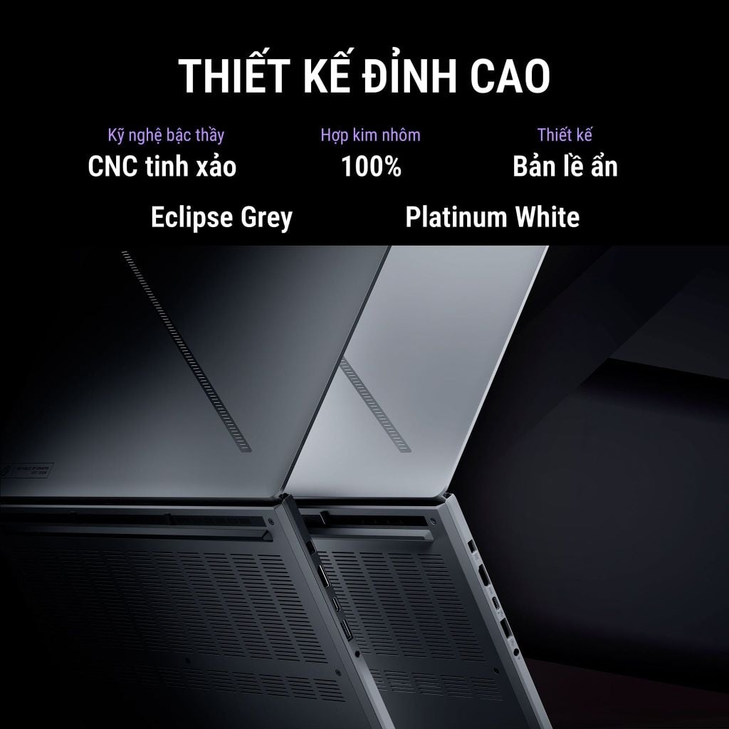 Laptop Gaming ASUS ROG Zephyrus G14 GA403WP-QS045WS thiết kế mỏng nhẹ với hợp kim nguyên khối CNC