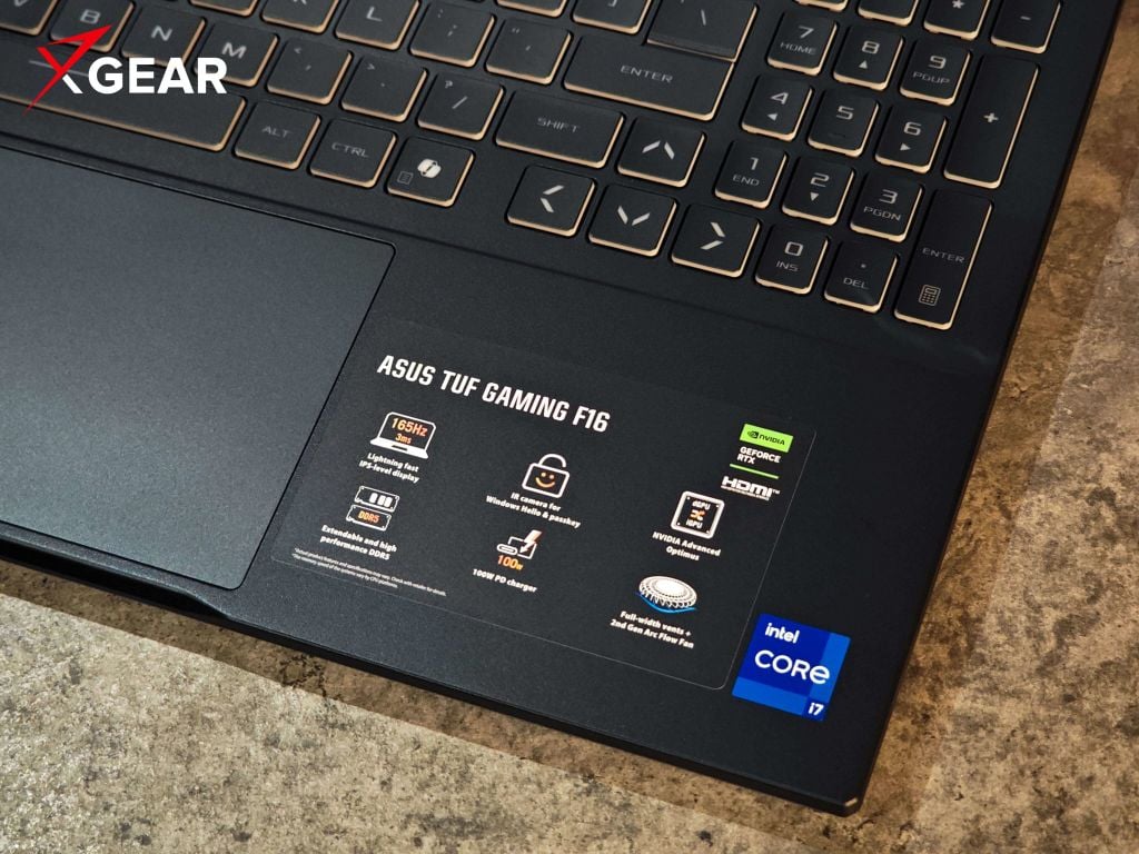 Asus TUF F16 FX608JHI-TU209W hiệu năng core i7 mạnh mẽ