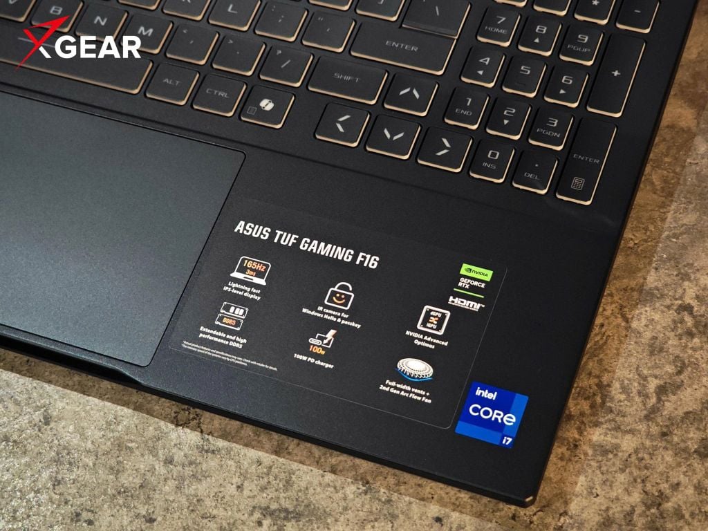 Asus TUF F16 FX608JM-RV081W sử dụng card đồ họa 5060 chuẩn mới