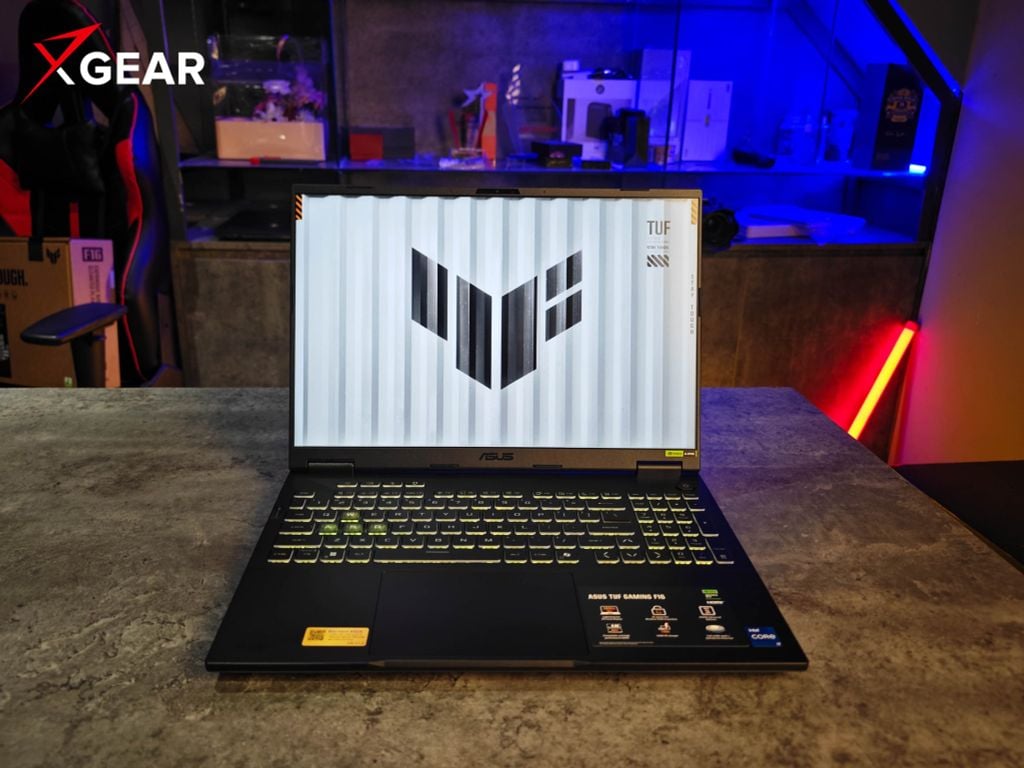 laptop gaming asus tuf f16 fx610jh tu008w góc chính diện