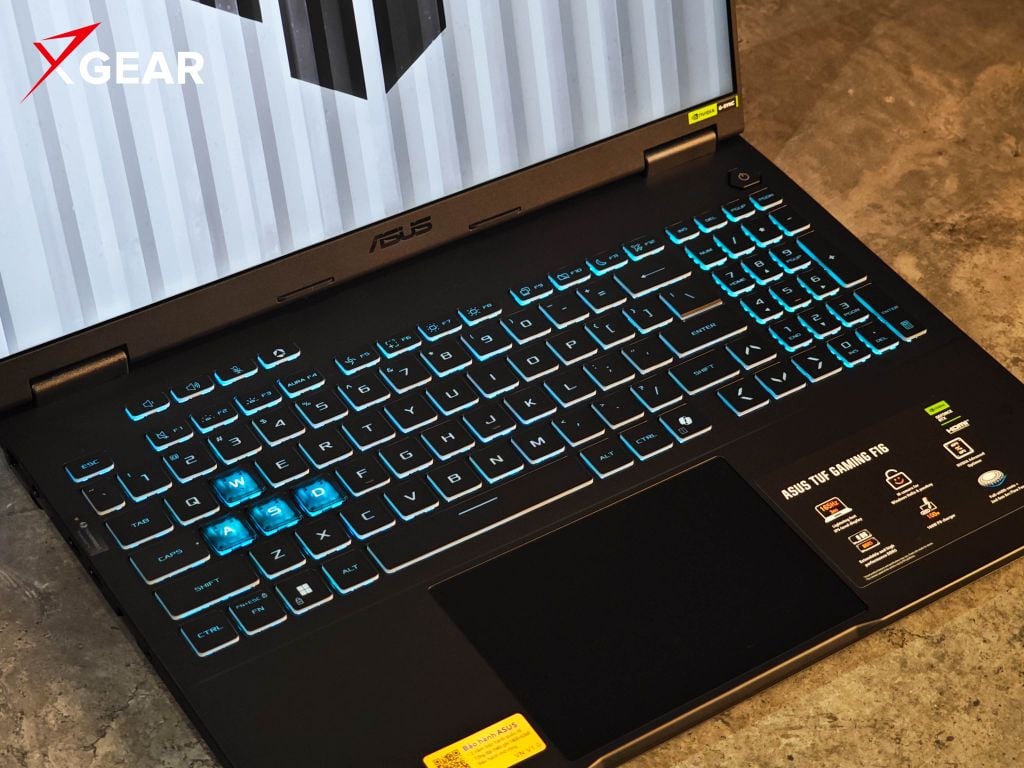 laptop gaming asus tuf f16 fx610jh tu008w bàn phím