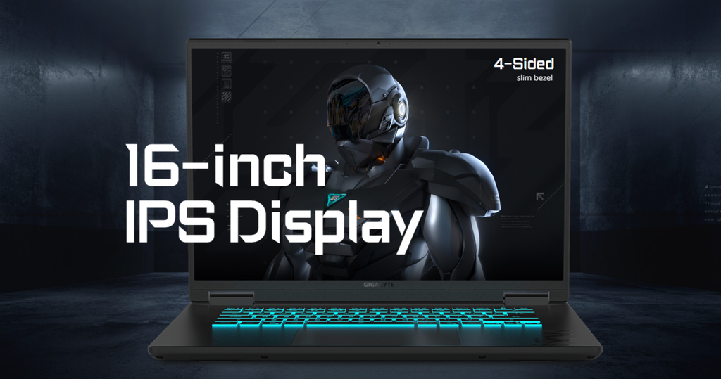 Laptop Gaming Gigabyte A16 GA63H 3VHK3VN893SH màn hình