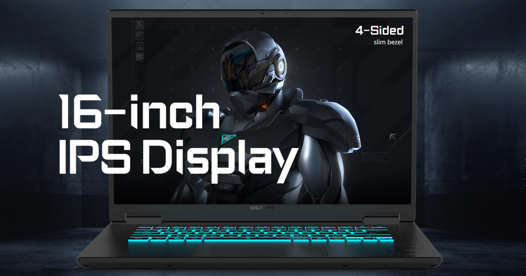 laptop gaming gigabyte a16 ga6eh evhs3vn893sh màn hình 16inch