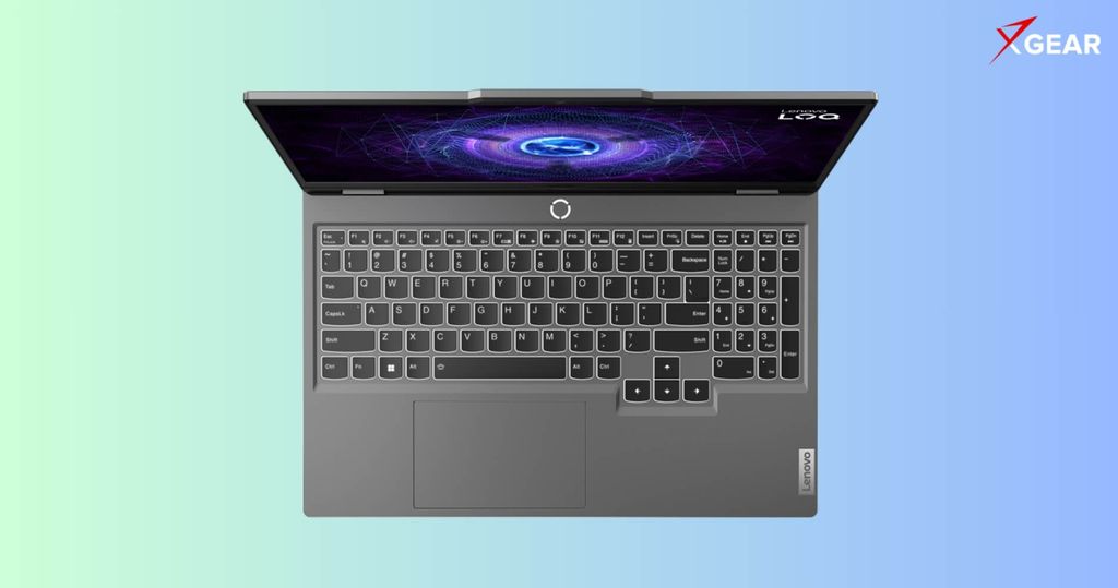 bàn phím đèn led trắng và touchpad rộng rãi trên Laptop Lenovo LOQ 15IRX9 83DV00PSVN