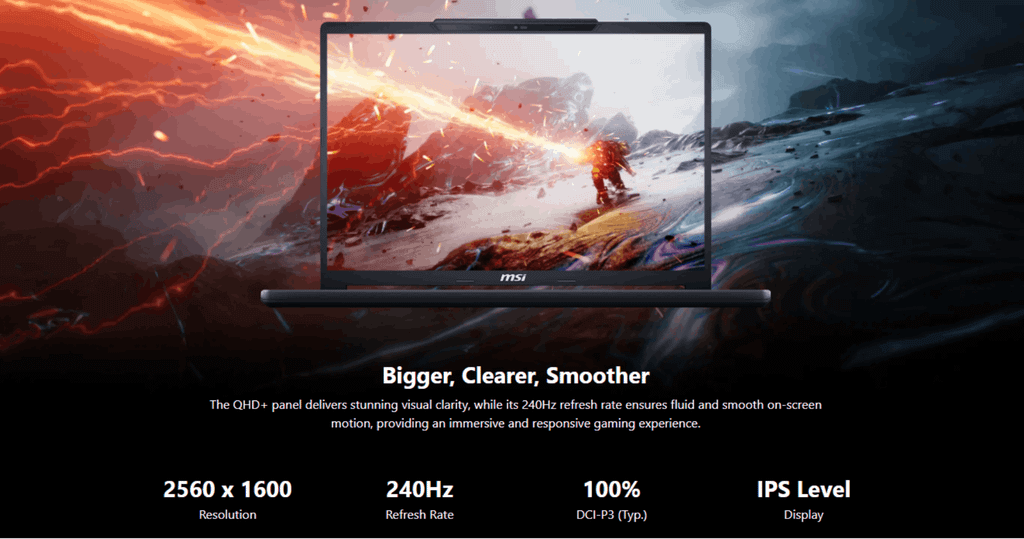 Laptop Gaming MSI Crosshair 16 HX E14WEK 076VN