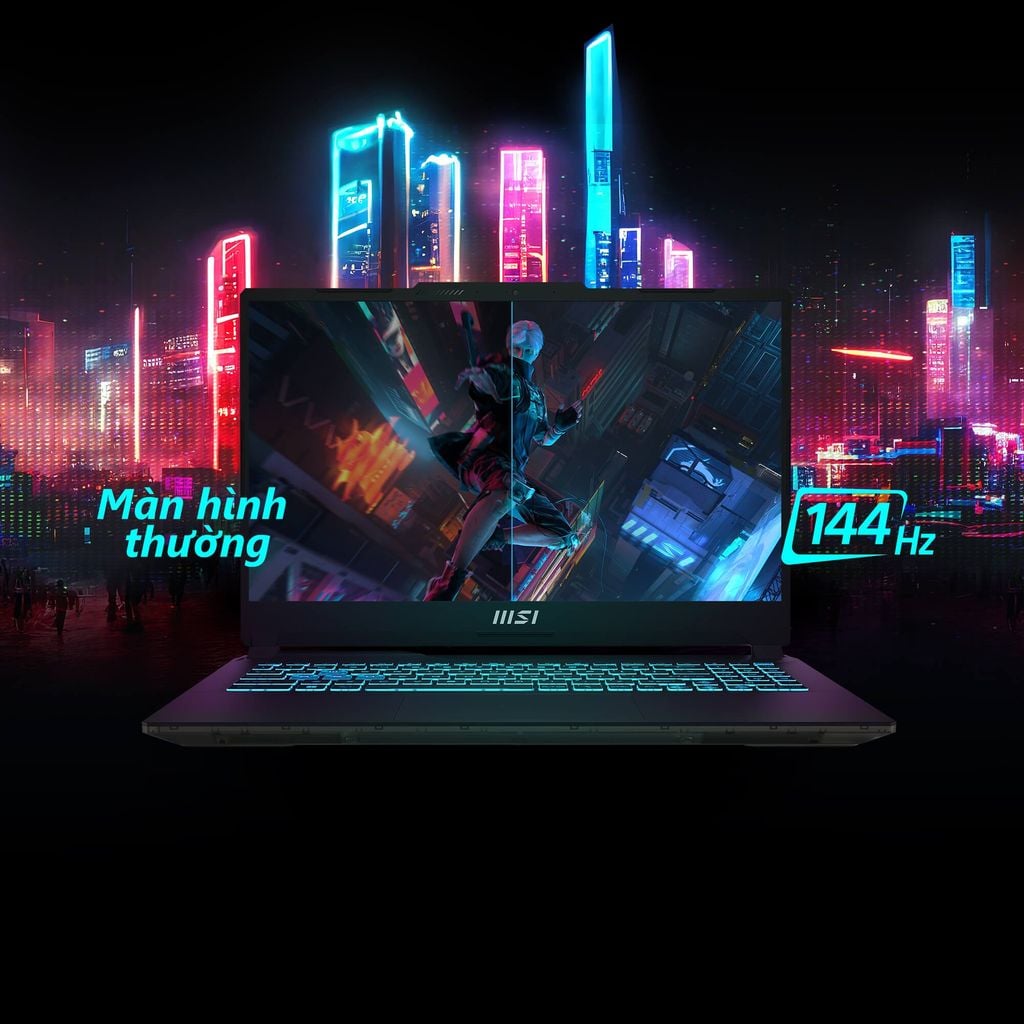 Laptop MSI Cyborg 15 A13VEK 2089VN màn hình 144Hz tốc độ cao