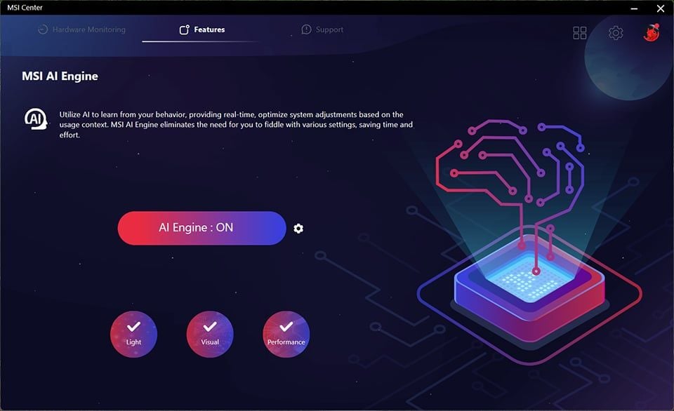 msi AI engine